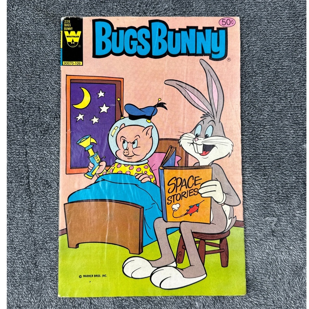 Bugs Bunny #228 Whitman Comics 1981 Vintage Looney Tunes Space Stories Porky Pig